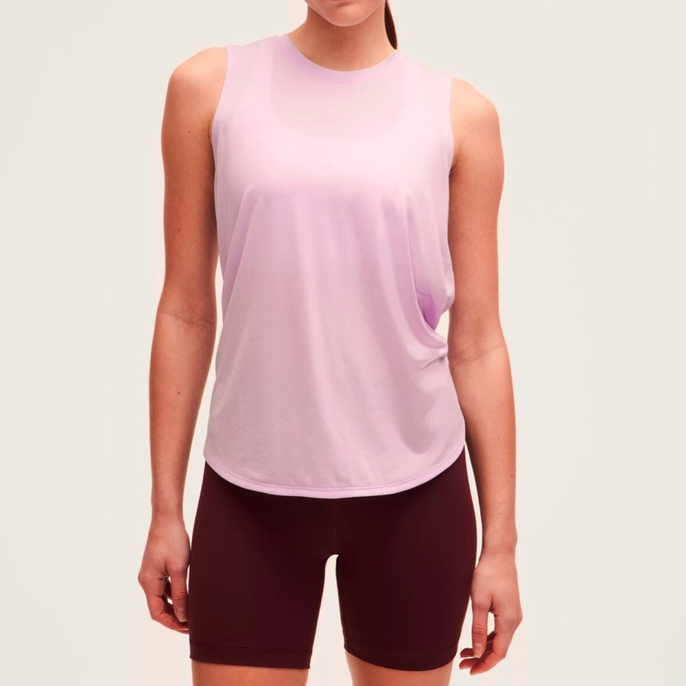 LULULEMON Muscle Tank Training Top Crew Neck Warm Pink